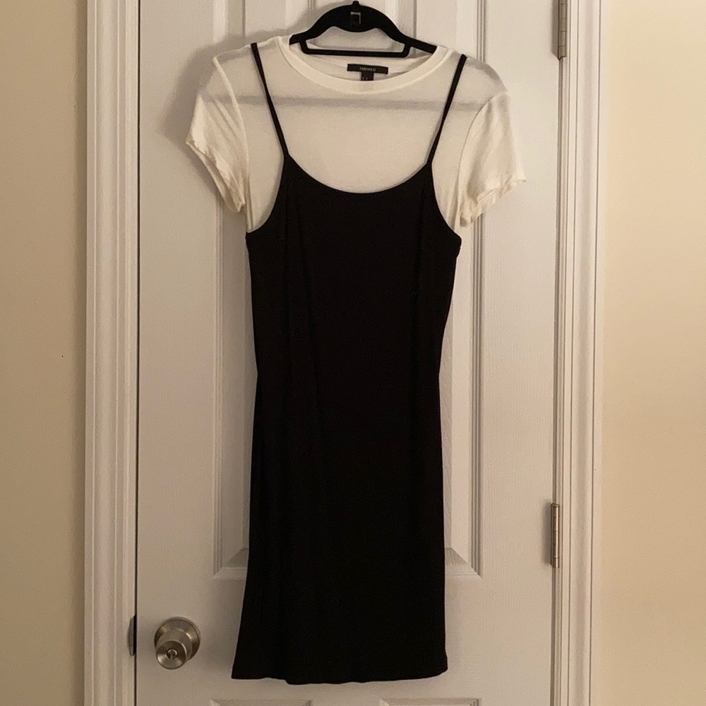 Black and White T-Shirt Dress